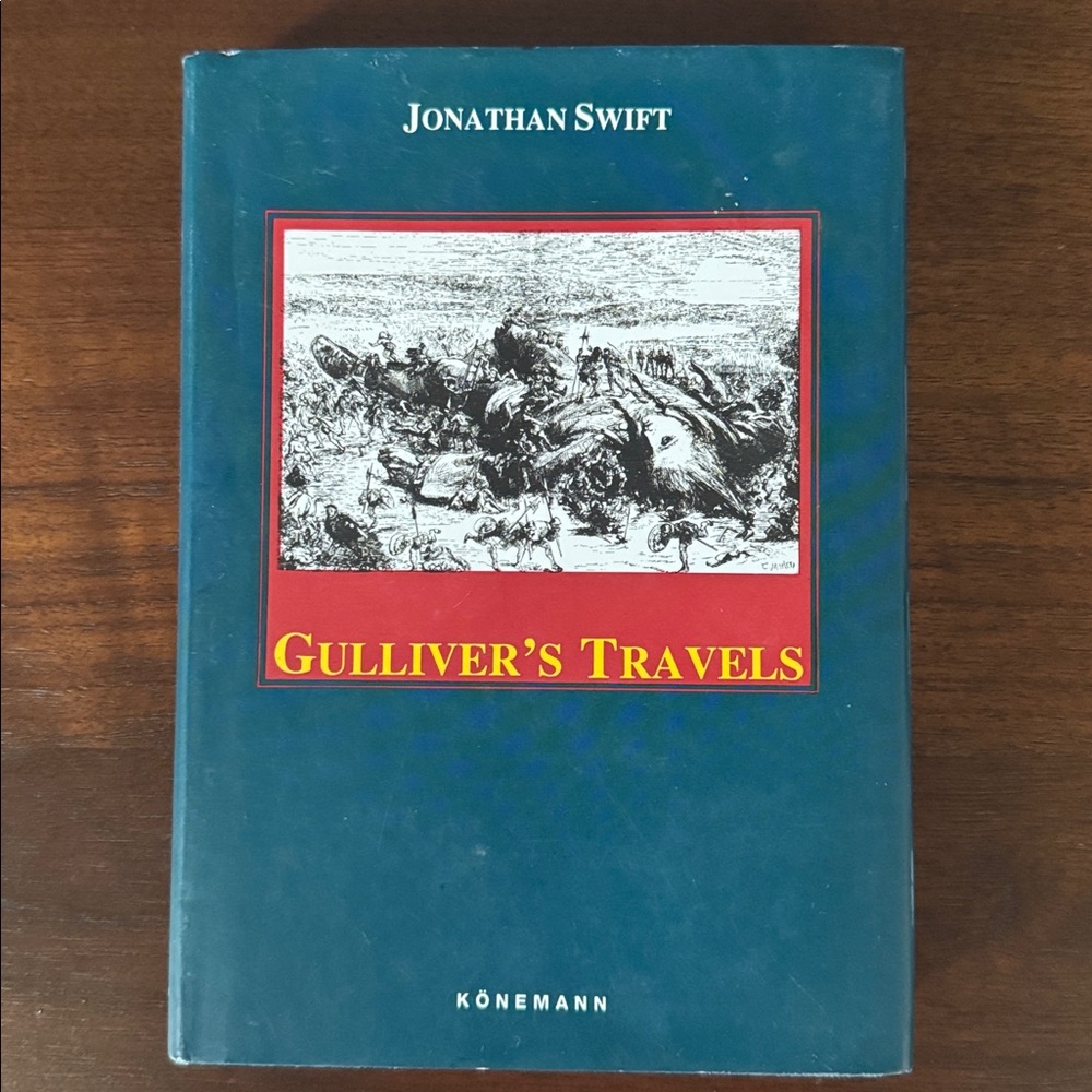 JONATHAN SWIFT GULLIVER’S TRAVELS HARDBOUND BOOK + JACKET COVER 1995 Edition EUC